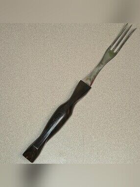Cutco 1726 Stainless Steel Turning Meat Fork 3 Prong 11" Marbled Handle